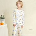 thumbnail image 1 of Conjunto de pijama de manga larga para niño y bebé, ropa de dormir suave de dibujos animados, dinosaurio, Navidad, primavera y otoño, 1 of 4