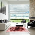 thumbnail image 6 of Ahgly Company Indoor Round Patterned Cranberry Red Area Rugs, 7' Round, 6 of 6