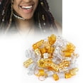thumbnail image 2 of 90pcs Hair Clips Rings Hair Braid Rings Dreadlock Hair Clips Hair Extension Ring Fashion Shows Photo Exhibitions Weddings, 2 of 8