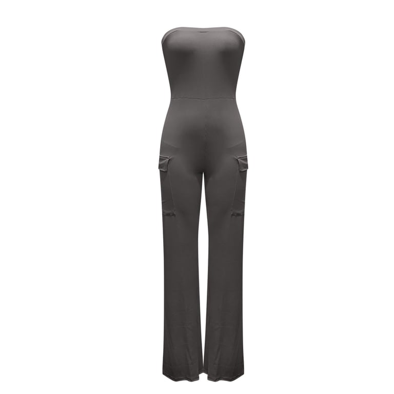 CheerKidz Women's Tight Stripe Splicing Jumpsuit,Shapewear