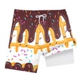 thumbnail image 4 of Boys Swim Trunks Size 10-12 Athletic Gym Shorts Boys Casual Shorts Elastic Waist with Pockets Summer Kids Bottom for Sports Homewear 7-15 Years, 4 of 7