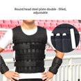 thumbnail image 4 of Yuarrent Chaleco ponderado de carga de 15KG ajustable para entrenamiento de boxeo, equipo de Fitness, chaleco, ropa de arena, chaleco de peso para Ropa Deportiva, Zapatos Yuarrent OD005532-00, 4 of 6