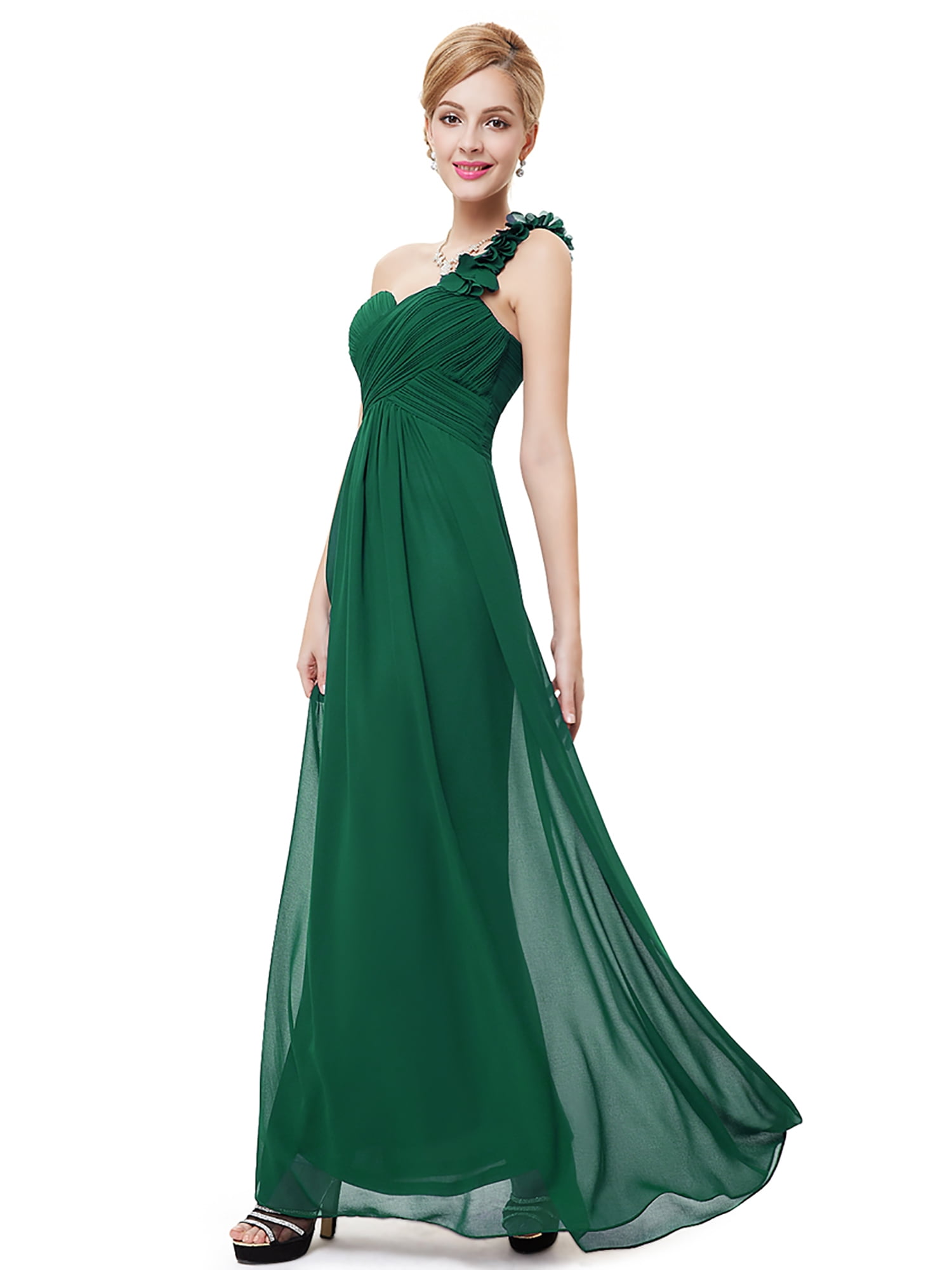 Ever-Pretty Womens Floor Length One Shuolder A Line Chiffon Evening Dresses 09768
