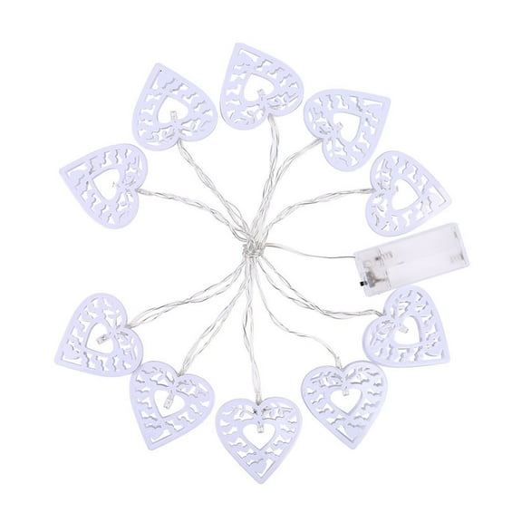 Vikakiooze Globe String Lights 10 LED Metal Lampshade Bedroom Christmas Love Decorative Lights String