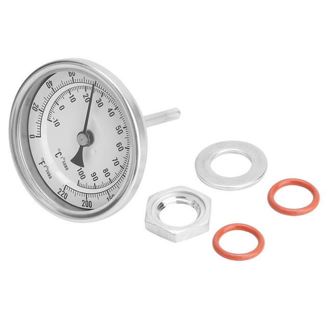 Weldless Bi Metal Kit 1/2 MNPT 0~220F for Homebrew Beer and Wine