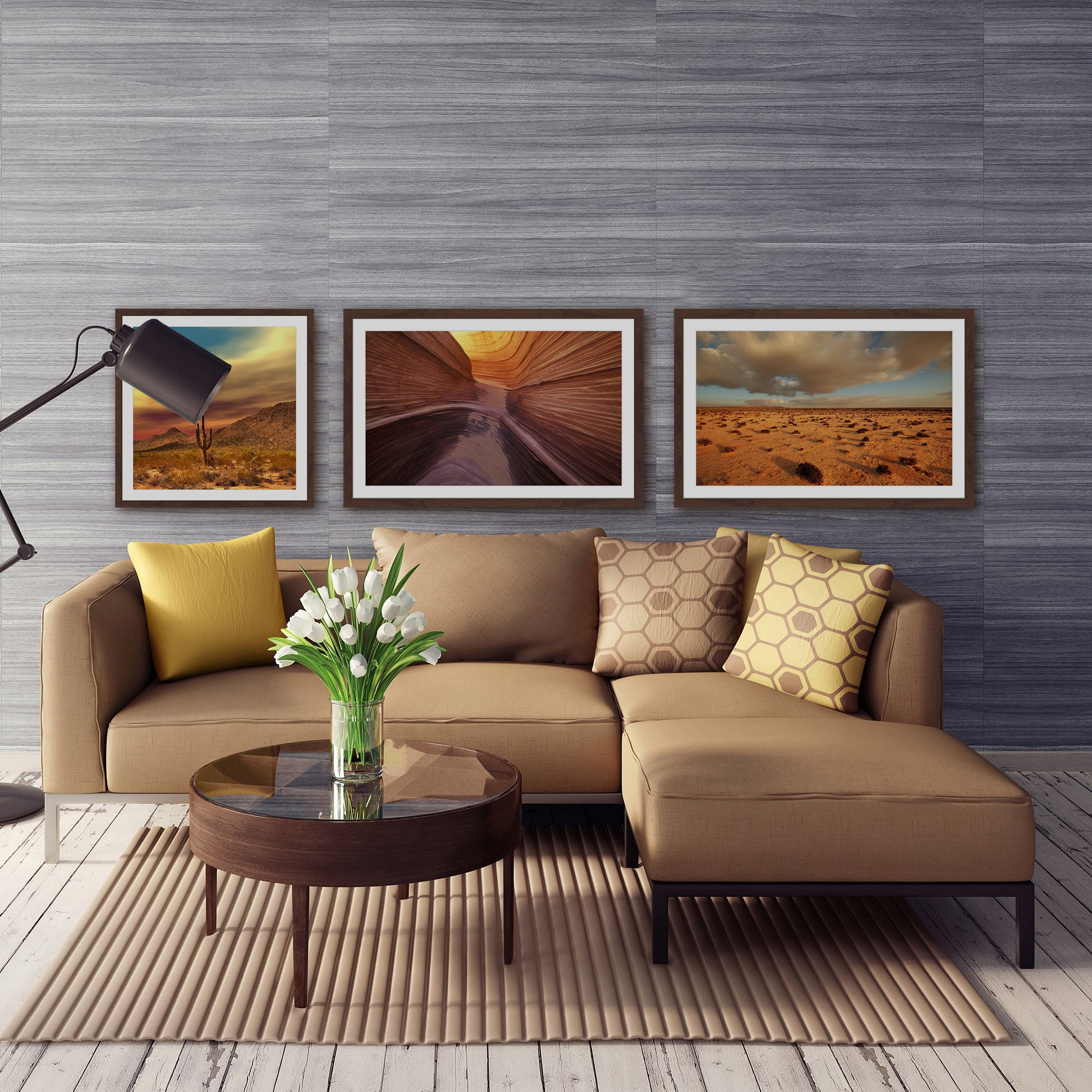 Desert Views Triptych
