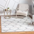 thumbnail image 1 of Unique Loom 3151564 7 ft. 10 in. x 7 ft. 10 in. Rounded Trellis Frieze Square Rug, Ivory, 1 of 5