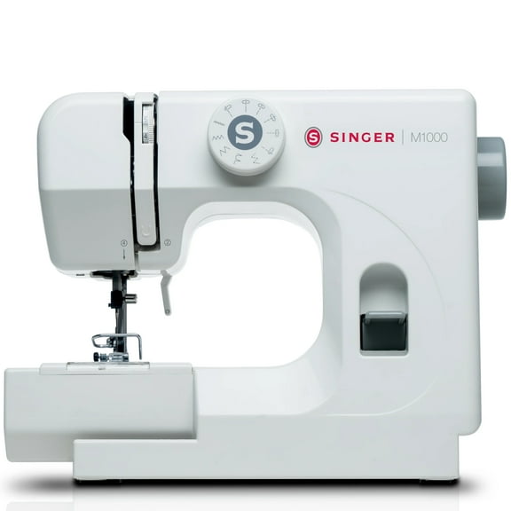 SINGER M1000 Sewing Machine + Accessories | 32 Stitch Applications | Compact, Lightweight & Portable - White