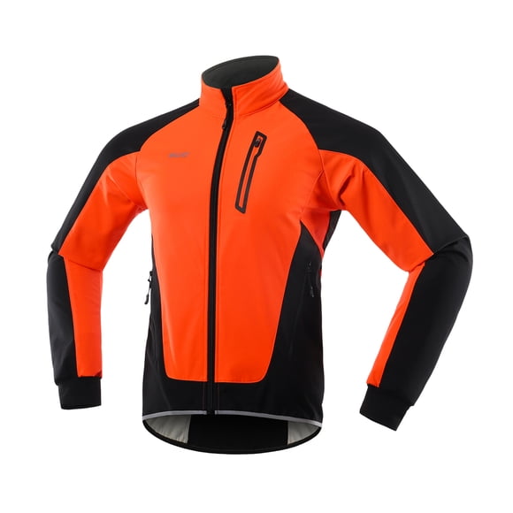 Chaqueta ciclismo Chaqueta de ciclismo para hombre, impermeable, a prueba de viento, polar térmica, Arsuxeo Chaqueta ciclismo