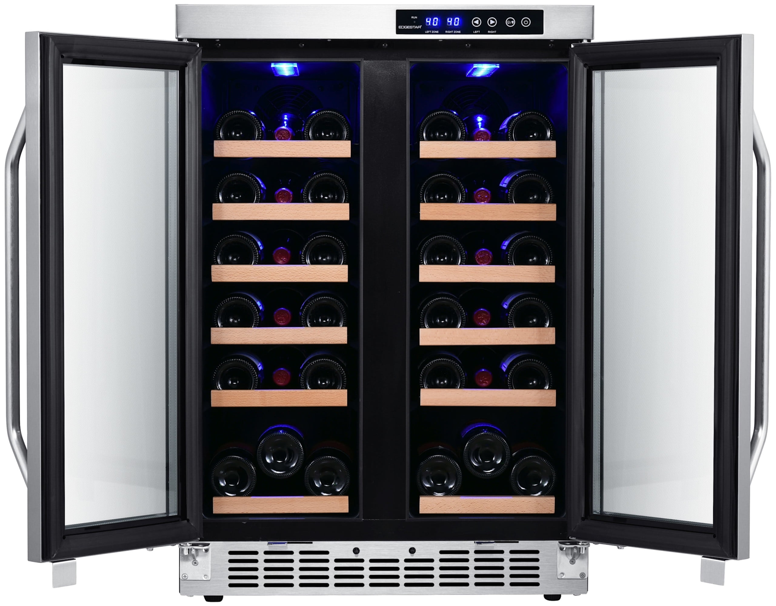 Edgestar Cwr362fd 24" Wide 36 Bottle Built-In Wine Cooler - Stainless Steel