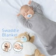 thumbnail image 3 of Transitional Swaddle Sack with Arms Up & Sleeves, Mitten Cuffs, 2-Way Zipper, Sleep Sacks Blanket for Baby 6-12Months - Newborns Baby Boys & Girls Sleep Bag, 3 of 8