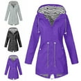 thumbnail image 1 of Veste Imperméable pour Femmes Manteau de Pluie à Capuche Manteau de Forêt, 1 of 5