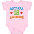 thumbnail image 3 of Inktastic My Papa is Awesome Boys or Girls Baby Bodysuit, 3 of 5