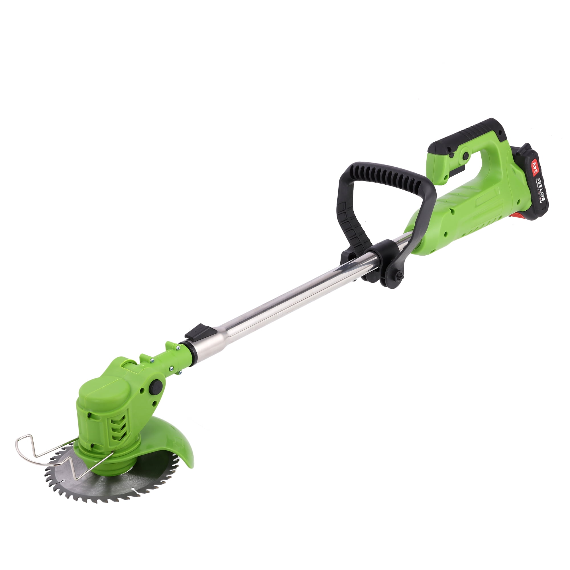 24V Weed Wacker Electric Cordless String Trimmer Weed Eater Grass Trimmer with 3 Function Blades & 2 Batteries for Home Garden, Lawn, Yard