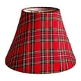 thumbnail image 4 of Pantalla de lámpara de mesa de tela, cubierta de lámpara, fácil instalación, lámpara colgante de moda rústica Cuadros rojos, 4 of 9