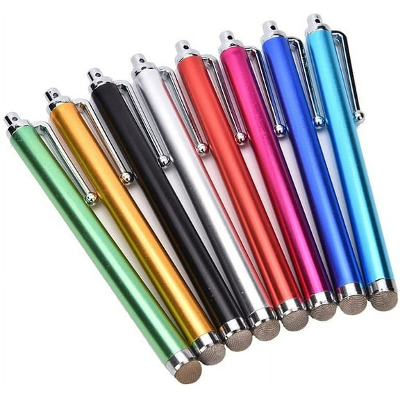 8 PC Stylus Pen Replaceable Micro-Knit Mesh Tip Capacitive Touchscreen Stylus Ultra Sensitive Universal Capacitive Touch Screen Pens with Replaceable Fiber Tips