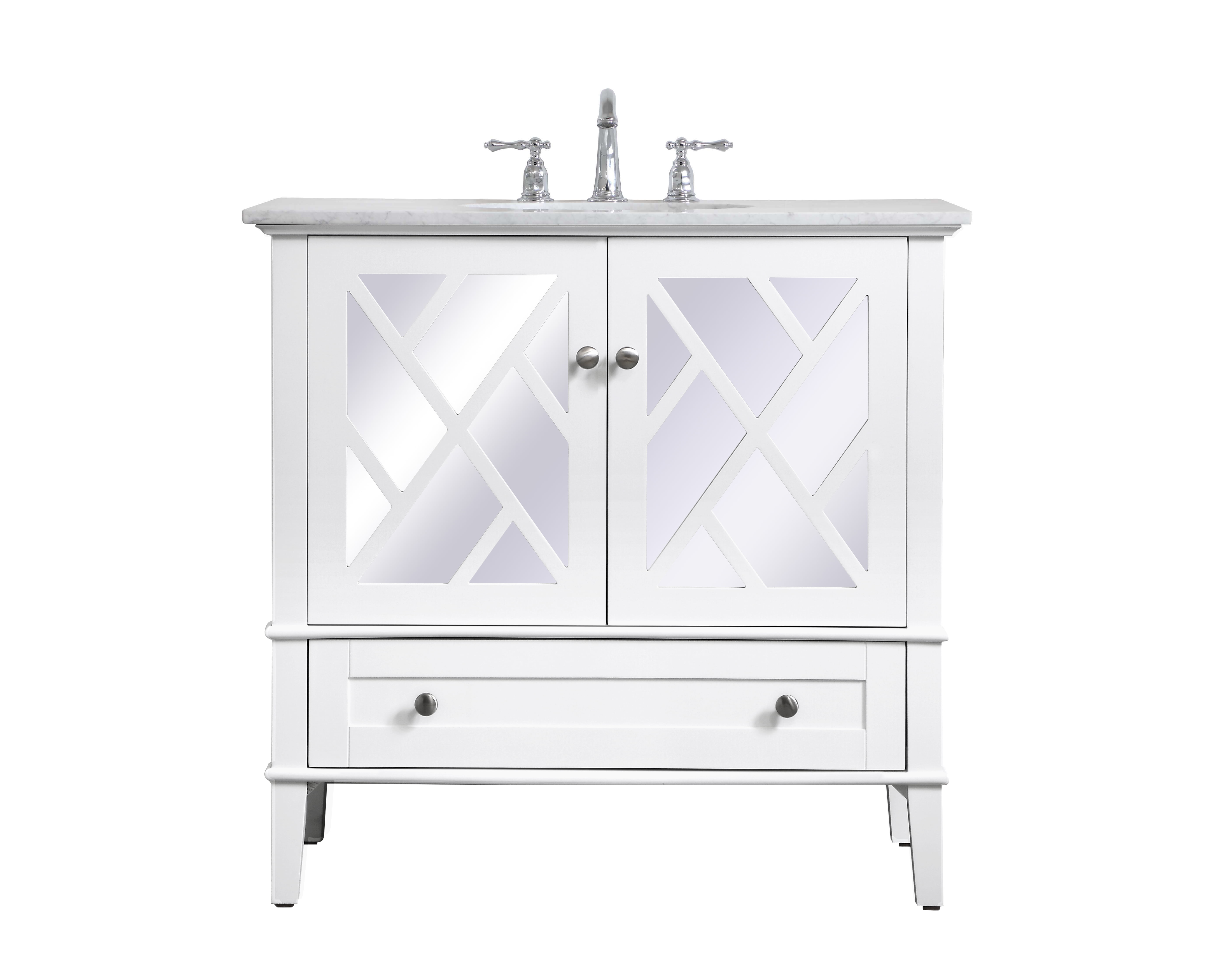 36 Inch White Bathroom Vanity