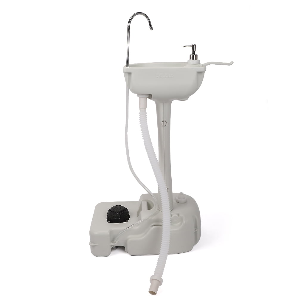 Portable Removable Outdoor Wash Basin, White
