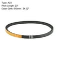 thumbnail image 2 of Uxcell A23 V-Belts 23" Mid-Perimeter, A-Section Rubber Drive Belt 2pcs, 2 of 5