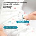 thumbnail image 2 of Tdxkok Disposable Toilet Seat Covers 10-Pack – No-Wash Hygienic Barrier Waterproof & Leak-Proof Portable for Travel & Public Restrooms Fresh Printed Design, 2 of 11