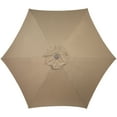 thumbnail image 2 of Northlight 7.5ft Outdoor Patio Market Umbrella with Hand Crank, Taupe, 2 of 5