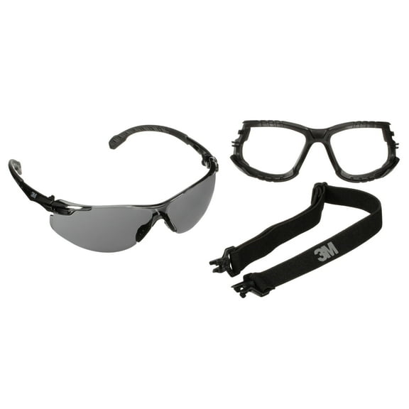 3M Solus 1000 Series, S1502SGAF-KT, Blk Temples