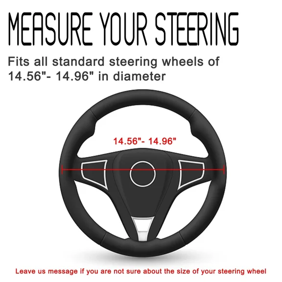 For Lexus Car Accessories Black Leather Steering Wheel Cover Breathable Antislip