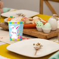 thumbnail image 4 of dajkiuy 10 Pcs Easter Paper Cups,Disposable Cups,Easter Themed Tableware Set Disposable for 10 Guests Easter Party Decorations (8x5x3 inches,Blue), 4 of 6