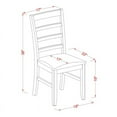 thumbnail image 7 of Boston 5 Piece Round Dining Table Set with Parfait Microfiber Seat Chairs, 7 of 7