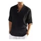 thumbnail image 1 of Playera Casual De Playa Maciza Con Cuello Alto Para Hombre, 1 of 2