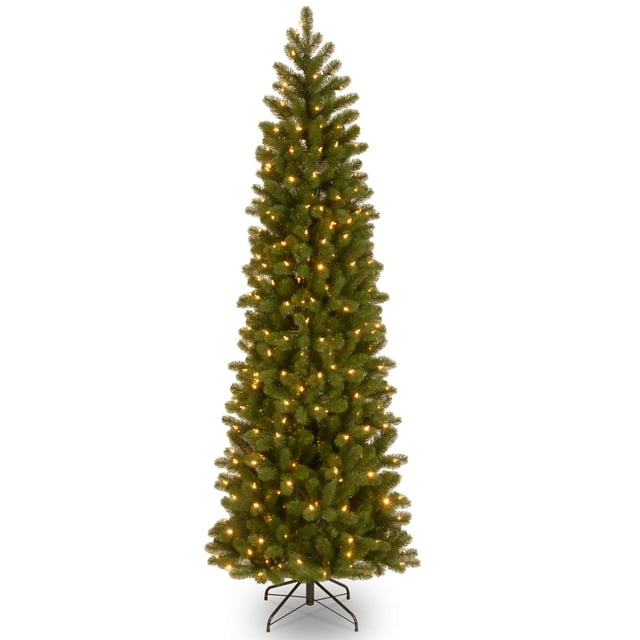 Árbol de Navidad de National Tree Company, 7.5 pies, con luces blancas
