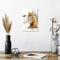 thumbnail image 2 of Elephant Stock Fox And Friend Wall Art - Vertical Canvas Wall Art - Living Room Wall Decor - Animal Canvas - White And Orange Decor By Carol Robinson - 8" x 12", 2 of 8