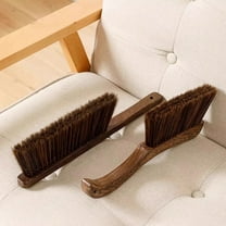 Cleaning Supplies under $5 kkbbma Woooden Dust Brush Hand Broom Bench Brush with Wood Handle Whisk Broom Soft Bristle Brush for Counter Bed Sofa Car Fireplace Clothes Household Cleaning