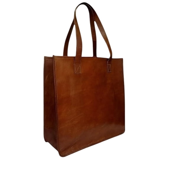 Handmade Goat Leather Tote Bag for Women – Classic Everyday Work Bag