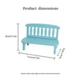 thumbnail image 5 of Sinyiin Doll House Park Chair For Miniature Room Display Wood Furniture Model Figure For Garden Scene Building Craft Project, 5 of 13
