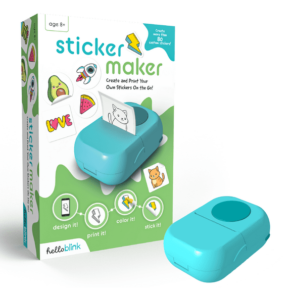 Hello Blink Sticker Maker – Create Your Own Stickers – Minimum recommended Age Is 8 year Old and Up.