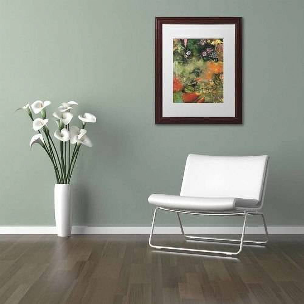 Trademark Fine Art 'Oregon Pears' Canvas Art by Nick Bantock, White Matte, Wood Frame