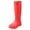 Red, variant on Women Stylish Rain Boots Waterproof Rubber Boots Durable Slip Resistant Muck Boots Tall Water Fishing Shoes Comfort Knee High Work Outdoor Gardening Farming
