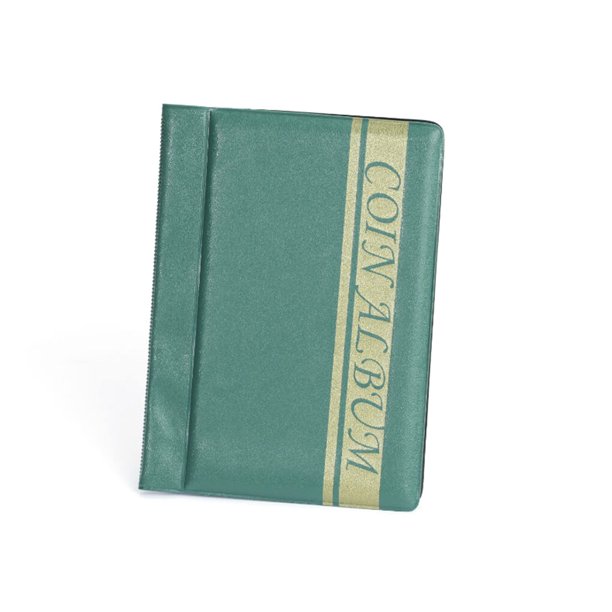 Toystoory Álbum de monedas de PVC resistente al agua, 120 unidades, colección de libros, decoración del hogar, suministros de regalos para Almacenamiento y organización del hogar Verde Toystoory HA073921-04