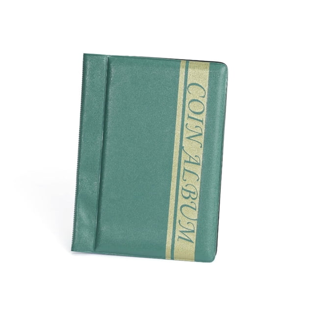 Toystoory Álbum de monedas de PVC resistente al agua, 120 unidades, colección de libros, decoración del hogar, suministros de regalos para Almacenamiento y organización del hogar Verde Toystoory HA073921-04