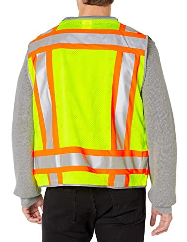 Radians SV55-2ZGD Class 2 Woven Two Tone Green Engineer's Safety Vest
