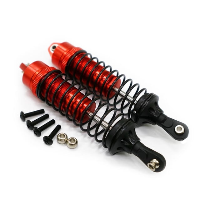 ZheElen RCGOFOLLOW Aluminum Alloy Threaded Front Shock Absorber Rc Front Shock Absorber For 1/10 Rc Front Shock Absorber ECX AMP Red