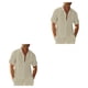 thumbnail image 4 of Camisa con Botones Casual Sonducket para Hombre Caqui XXXL 2piezas, 4 of 6