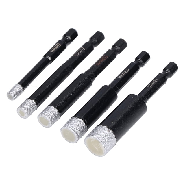 Granite Holes Opener, Hole Saw Pointed Blade 5Pcs/Set For Concrete