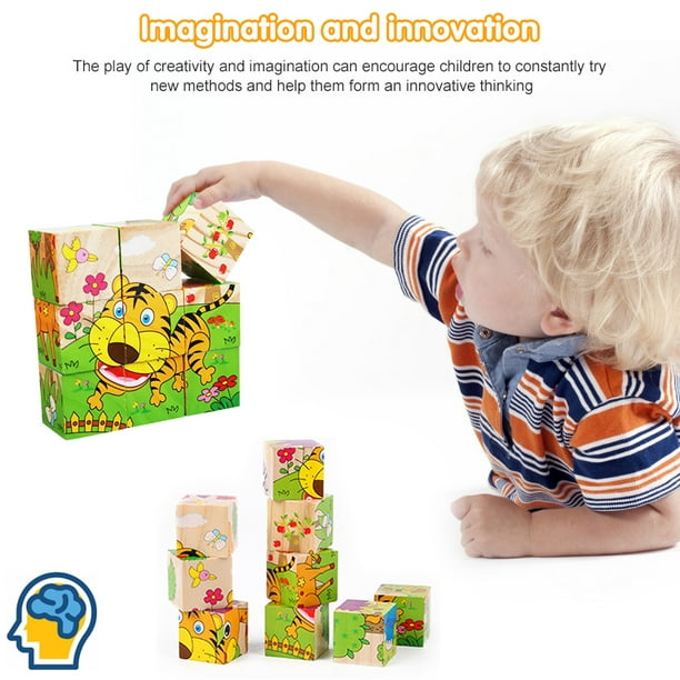 Puzzles en bois pour tout-petits Cadeaux Jouets Compatible avec 1 2 3 ans  Garçons Filles Bébé