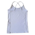 thumbnail image 4 of HAYIMI Women Seamless Workout Tank Tops Spaghetti Strap With Built In Bra And Side Pockets For Yoga Running Fitness Dance Summer Round Neck Solid Color Sleeveless Relaxed Fit Camisole, 4 of 9