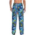 thumbnail image 3 of Daiia Hawaiian Style Men's Sleep Pant with Pockets and Drawstring,Pajama Pants-X-Large, 3 of 9