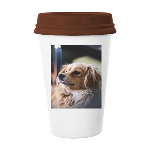 dog small animal lly photo mug coffee drinking glass pottery cerac cup lid