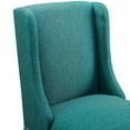 thumbnail image 3 of Modway Baron Counter Stool Upholstered Fabric Set of 2 in Teal, 3 of 7