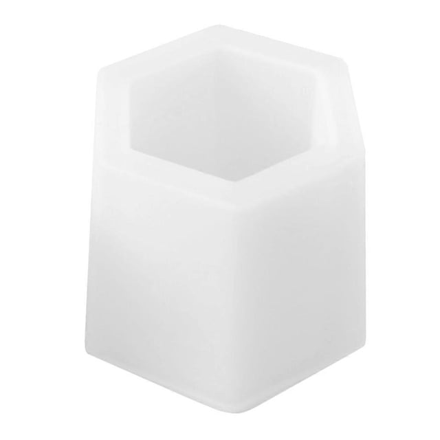 1Pc Pen Holder Mold Hexagonal Epoxy Resin Mold DIY Silicone Mould Making Tool